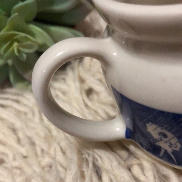 EUC-Vintage Morton Salt Creamer Jar-White/Blue - Picture 7 of 9